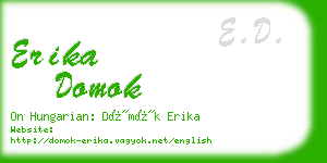 erika domok business card